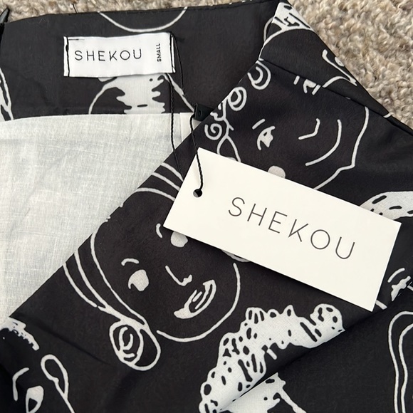 NWT SHEKOU WOMENS UNIQUE SKIRT - Picture 2 of 3